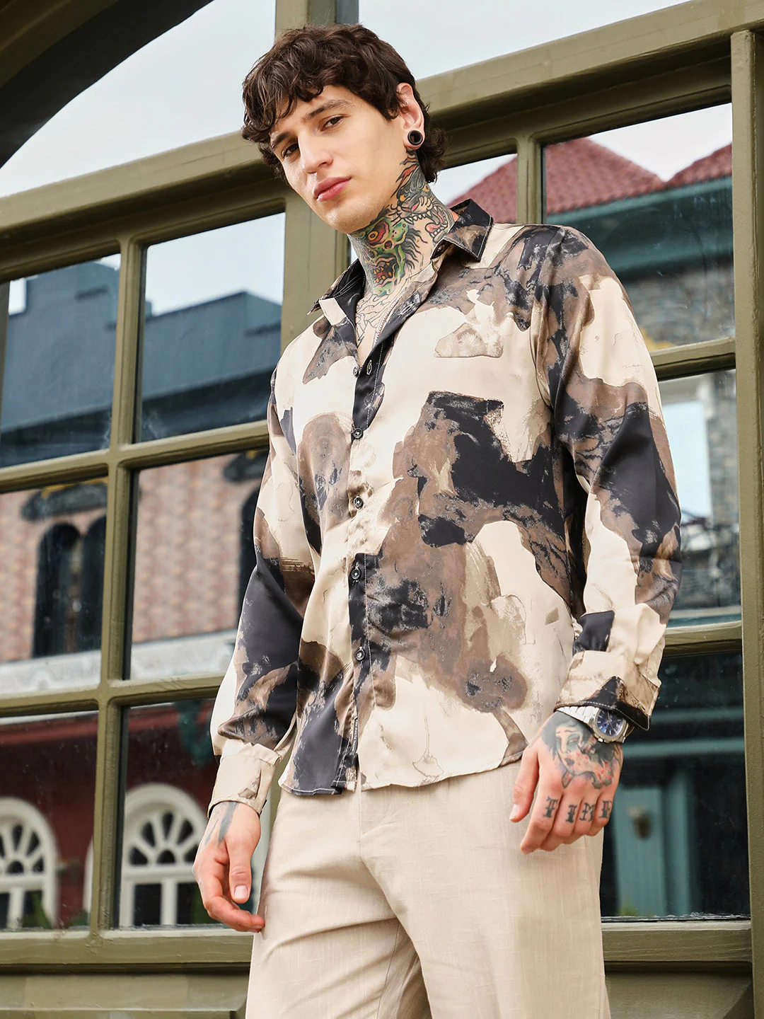 Abstract-Smear Imprint Shirt - Image 3