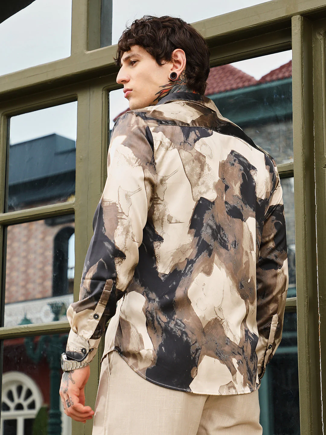 Abstract-Smear Imprint Shirt - Image 4