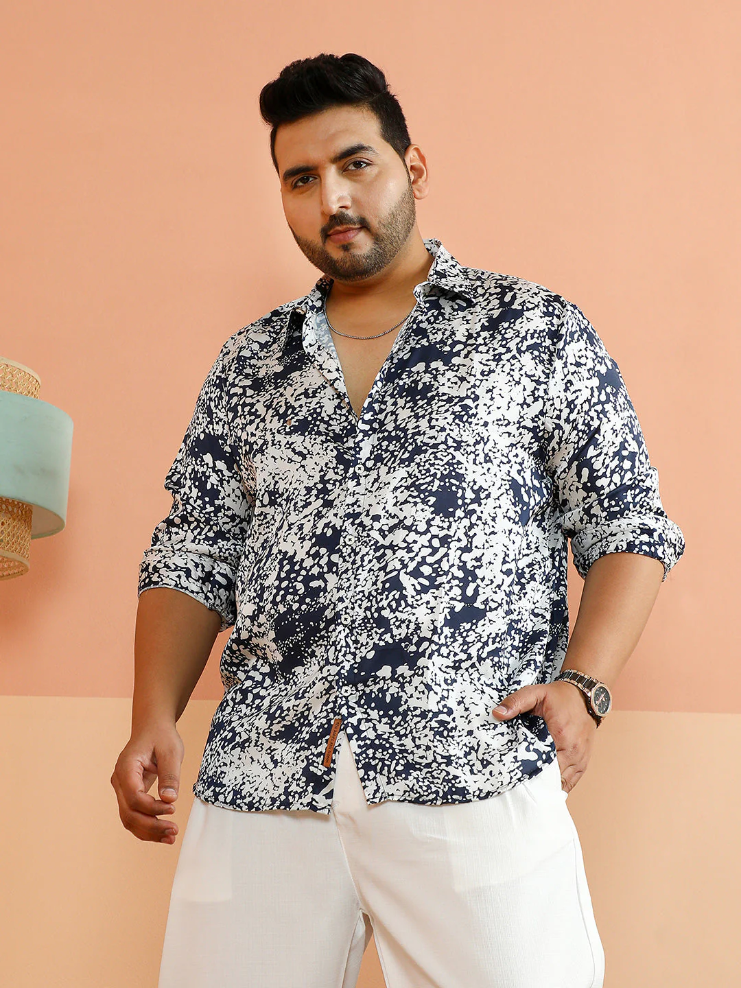 Contrast Splatter Shirt - Image 2