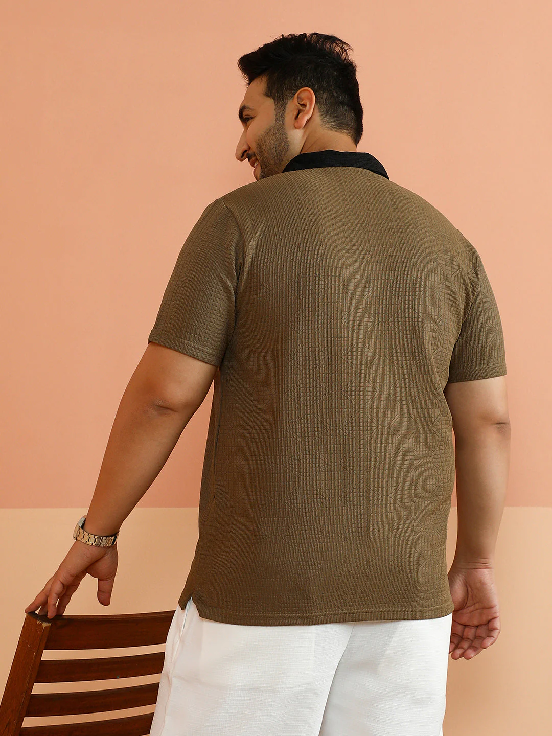 Oblique-Block Polo T-Shirt - Image 4