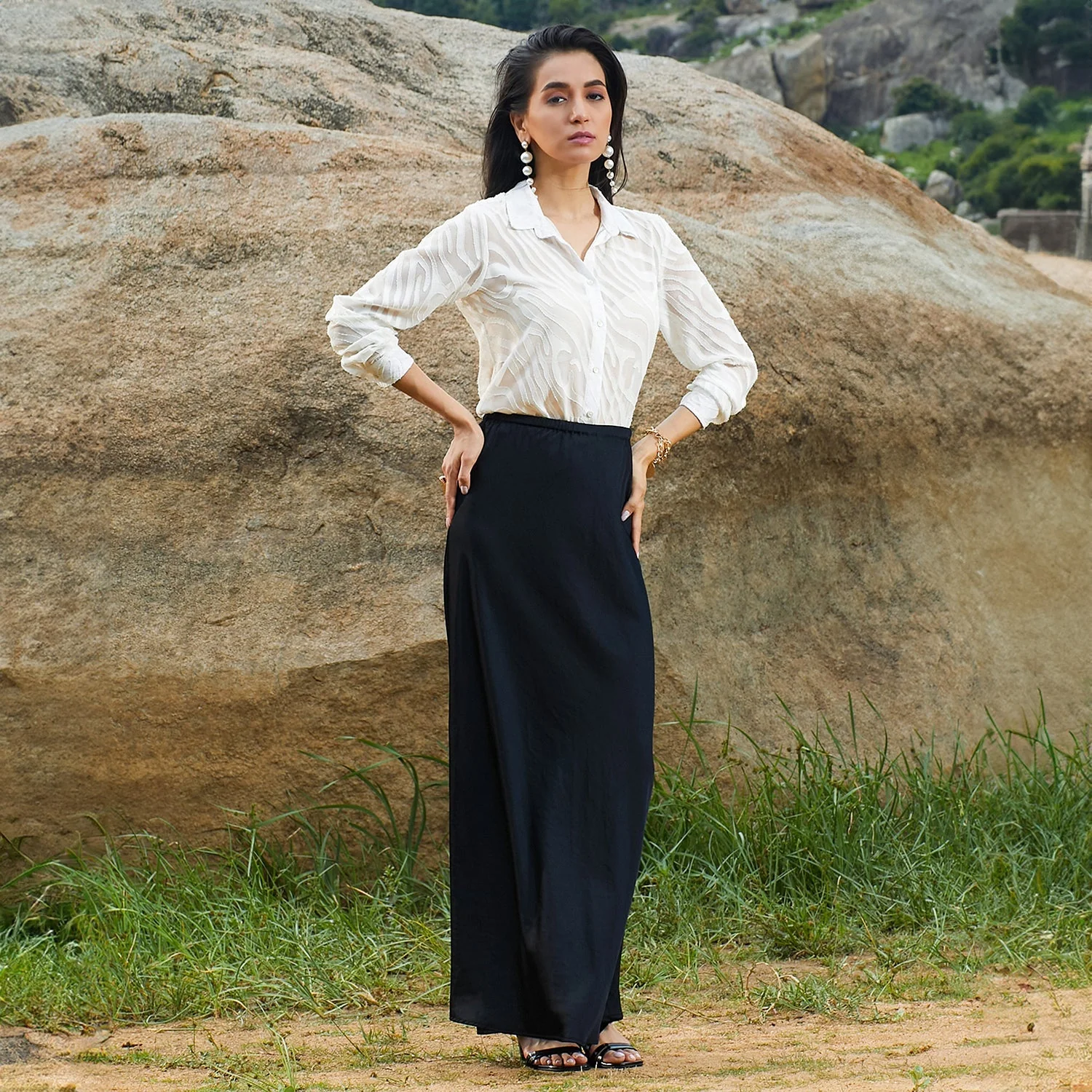 Textured Sheer Shirt - Image 5