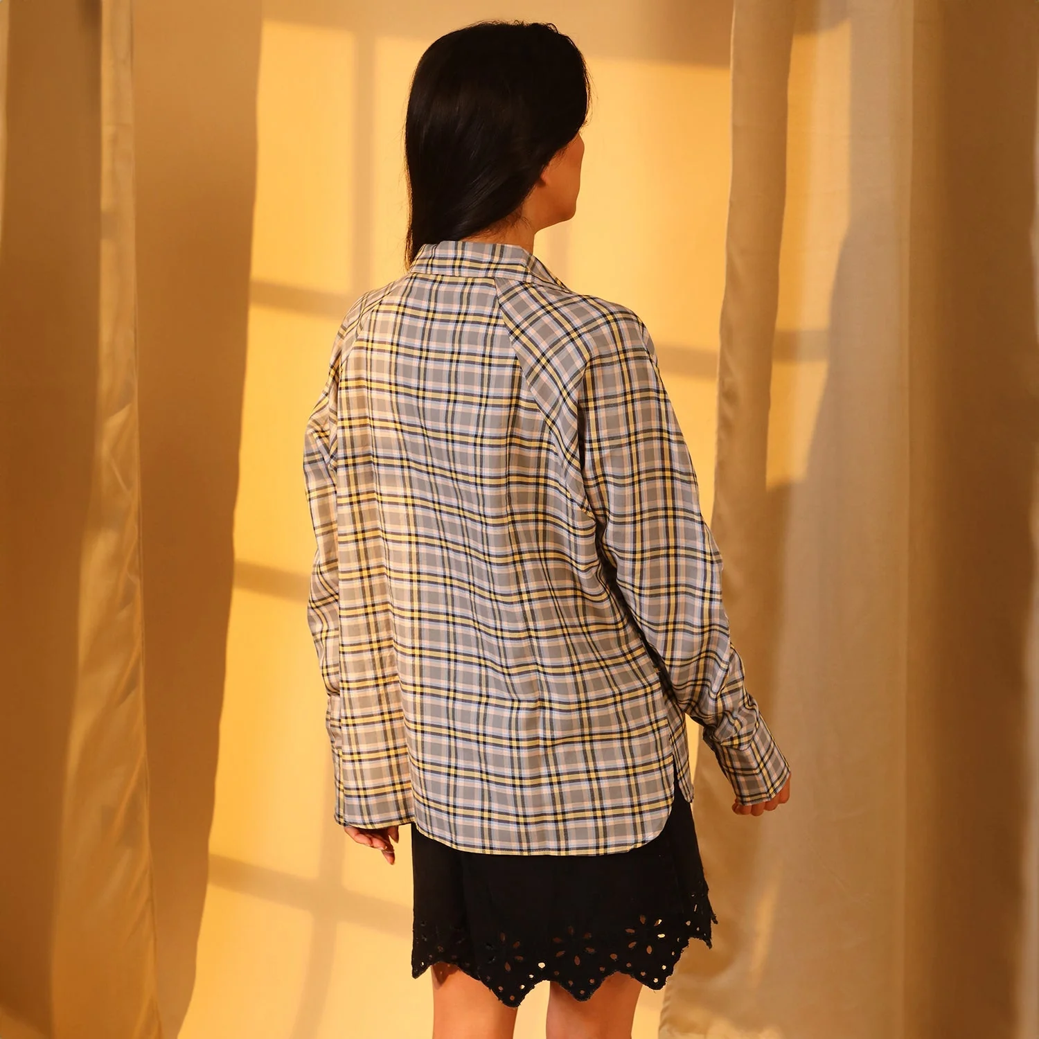 Tartan Plaid Boxy Shirt - Image 4